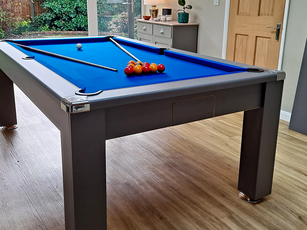 Signature Warwick Pool Dining Table - Onyx Grey - Ball Flap